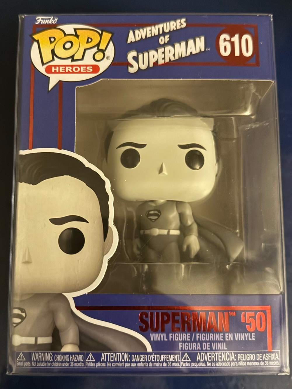 Funko Pop! Heroes Adventures of Superman 610 Blue Box